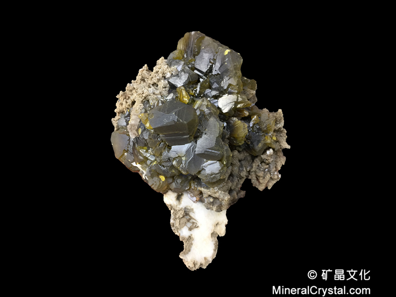 闪锌矿、方解石、水晶