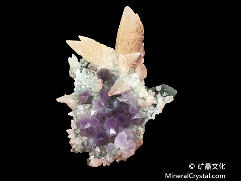 紫水晶、方解石